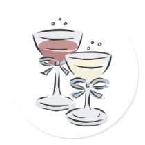 Wedding Reception 47 Round Stickers