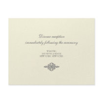 Wedding Reception Card // The Elegance Collection Invitations