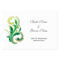 Wedding reception detail cards. business card template