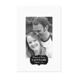 Wedding Reception Guest Book Stretched Canvas Print