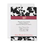 Wedding reception invitation - black and white