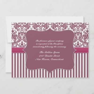 Wedding Reception Only Invitation by all items