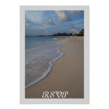 Wedding Reception RSVP fits in square invitation
