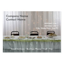Wedding Reception Seating card template Business Cards