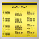Wedding Reception Seating Chart Poster