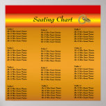Wedding Reception Seating Chart Poster