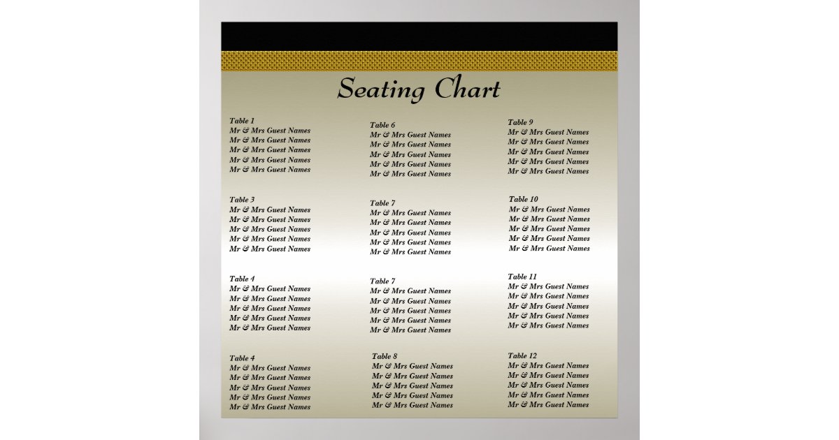 wedding reception seating chart poster zazzle wedding seating chart zazzle