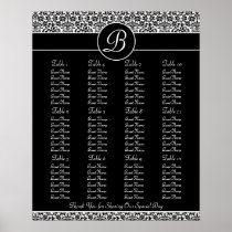 Wedding Reception Seating Chart - Standard Sizes Poster
