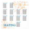 Wedding Reception Seating Chart Template posters