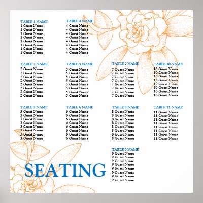 Birthday seating chart p - Lucy Bu Marketing