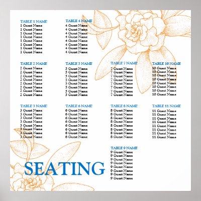 Wedding Seating Plan on Wedding Postage Designer At Artistic Postage  Template Seating Chart