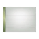 Wedding Recipe Card Green Satin