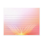 Wedding Recipe Card Pink Lotus