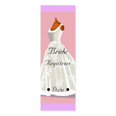 Wedding Registry Card Business Card Template by krystal_lynn