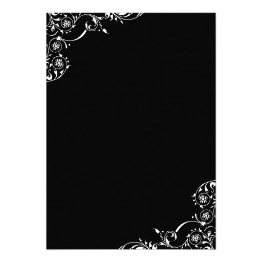 Wedding Rehearsal and Dinner Invitations | Black