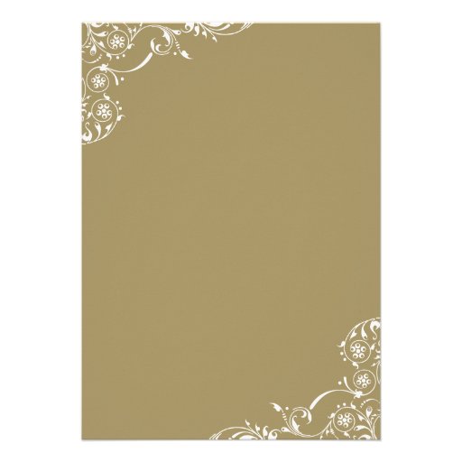 Wedding Rehearsal and Dinner Invitations | Gold