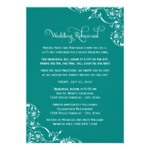 Wedding Rehearsal and Dinner Invitations | Green