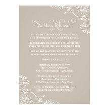Wedding Rehearsal and Dinner Invitations | Neutral