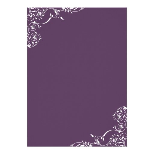 Wedding Rehearsal and Dinner Invitations | Purple
