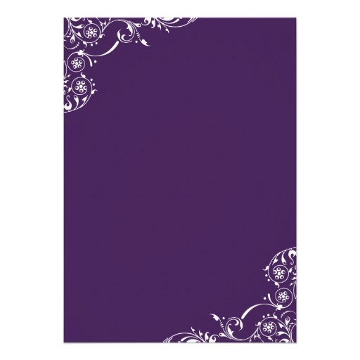 Wedding Rehearsal and Dinner Invitations | Purple
