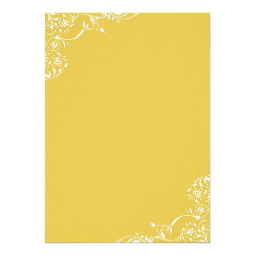 Wedding Rehearsal and Dinner Invitations | Yellow