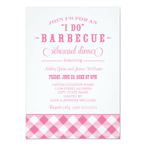 Wedding Rehearsal Dinner Invitation | Casual BBQ