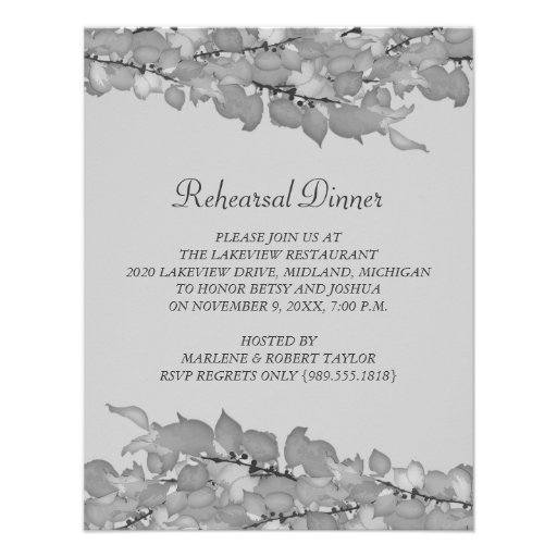 Wedding Rehearsal Dinner Invitations
