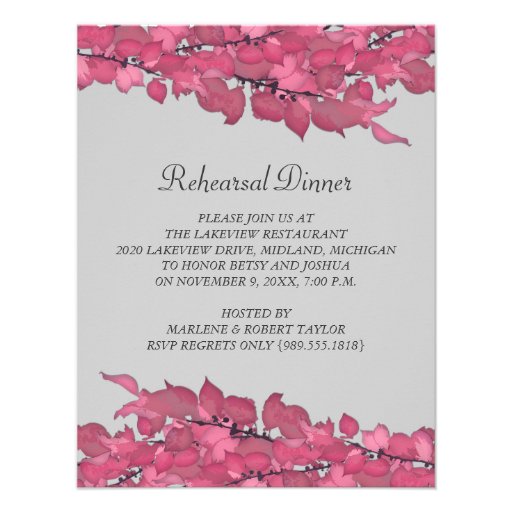 Wedding Rehearsal Dinner Invitations