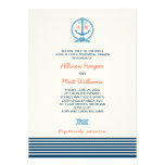 Wedding Rehearsal Dinner | Nautical Theme Personalized Announcement