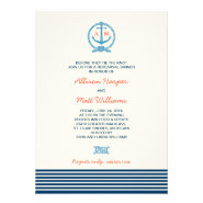 Wedding Rehearsal Dinner | Nautical Theme Personalized Announcement