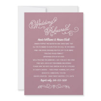Wedding Rehearsal | Practice Makes Perfect Custom Announcements
