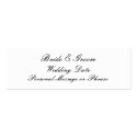 Wedding Reminder Insert for Invitations business cards