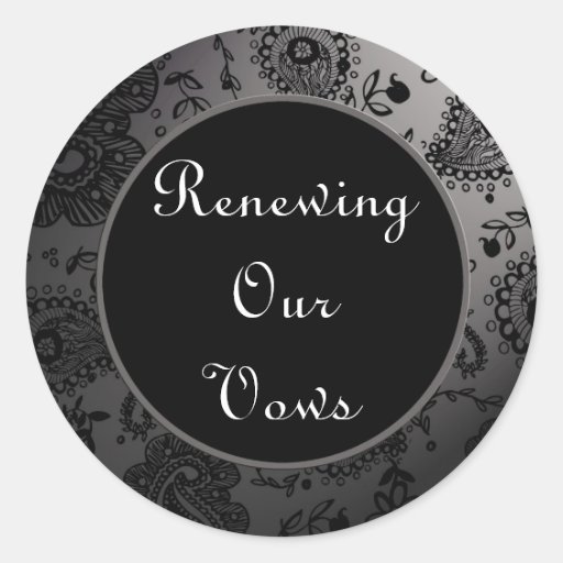 Wedding Renewal Stickers Zazzle