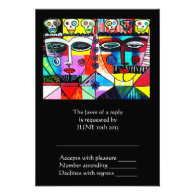 Wedding Reply Card - Day Of The Dead Personalized Invitations