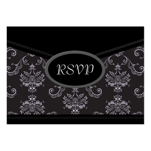 Wedding Reply Cards | E1 Business Card Template (front side)
