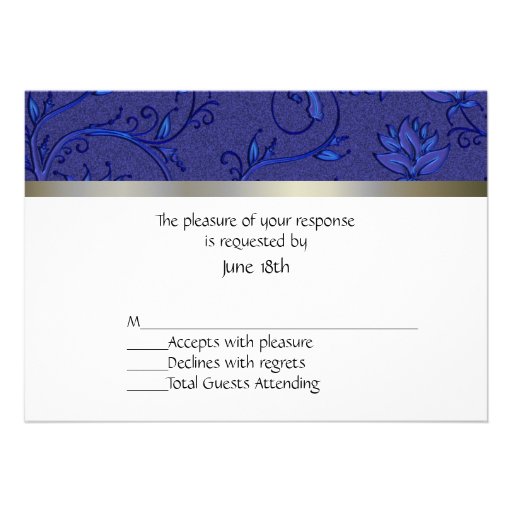 Wedding Response Card Custom Invitations