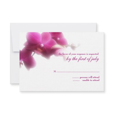 Wedding Response Card Invitations