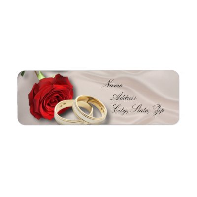 Wedding return address return address labels
