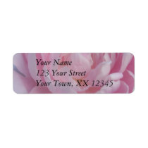 Wedding Return Address Label Pink Peony Peonies labels