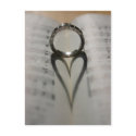 Wedding Ring Heart Shadow postcards