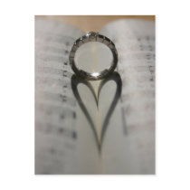 Wedding Ring Heart Shadow postcards by beverlytazangel Wedding Ring Heart Shadow postcards