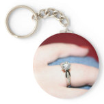 Wedding Ring Keychain -Customizable