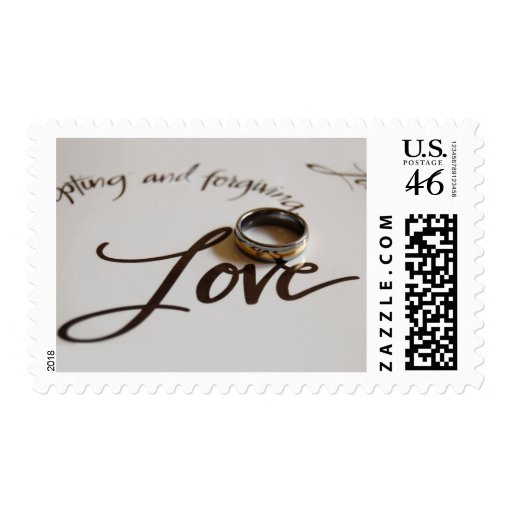 Wedding Ring Love Postage Stamps