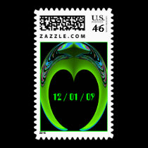 Wedding Ring Personalized Postage Stamp