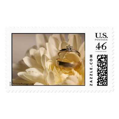 Wedding Ring Photo Postage Stamp