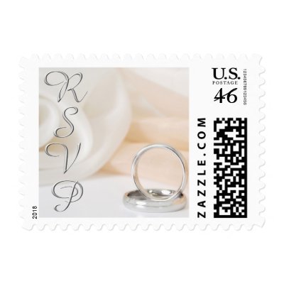 Wedding Ring RSVP stamps