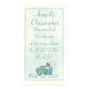 Wedding Ring Save the Date Profile Card business cards