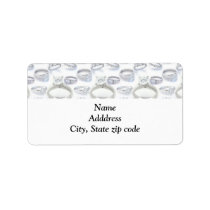 Wedding Rings Address Labels labels