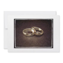 Wedding Rings - Artistic Invitation