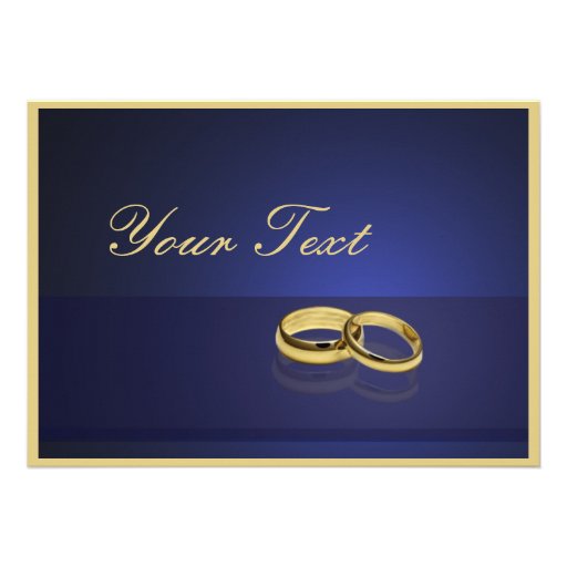 Wedding Rings Blue Invitation Template Personalized Invitations Wedding Rings Blue Invitation Template Personalized Invitations